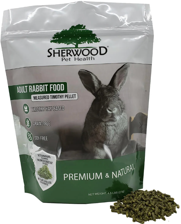 Sherwood Pet - Adult Rabbit Food - Measured Timothy Pellet - 4.5lb